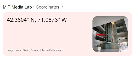 Map/coordinates reference for MIT Media Lab